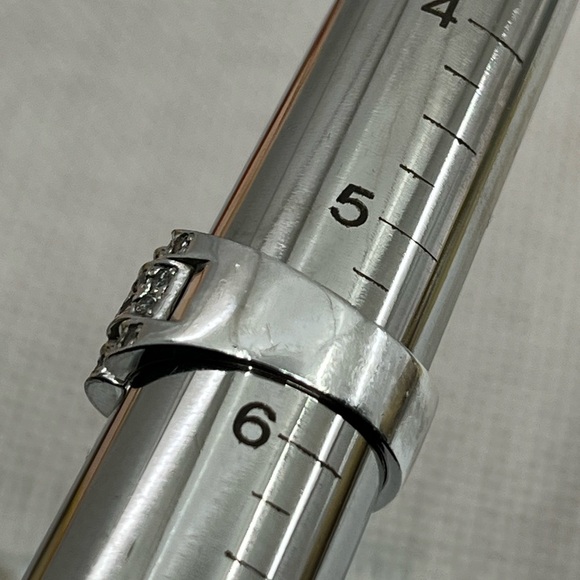 Bold Vintage 925 DQ CZ Statement Ring Size ~5.5 - Picture 2 of 15